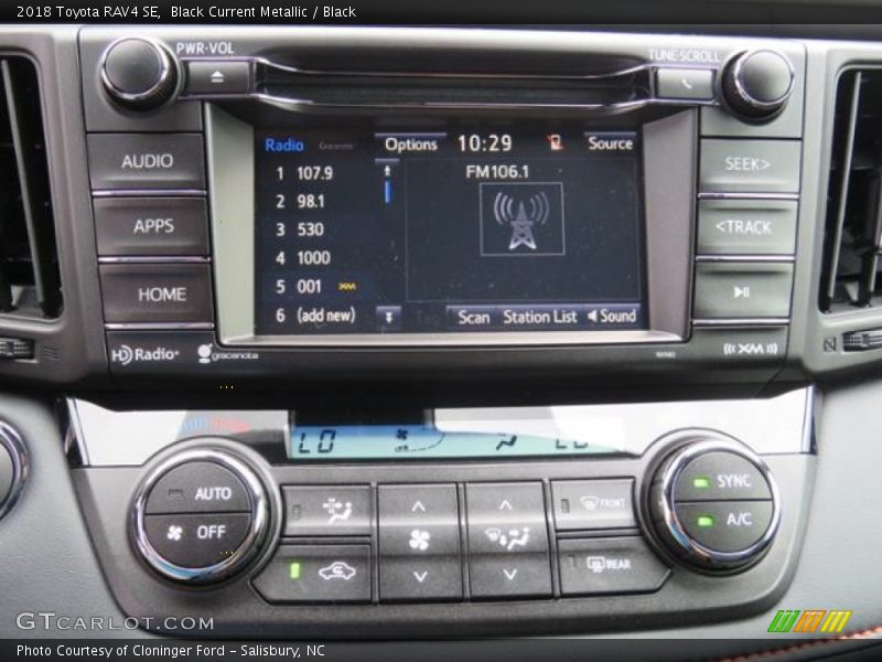 Controls of 2018 RAV4 SE