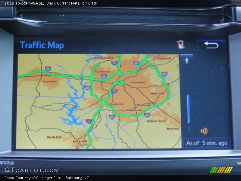Navigation of 2018 RAV4 SE