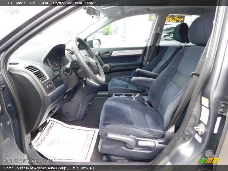 Crystal Black Pearl / Black 2010 Honda CR-V EX AWD