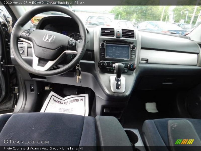 Crystal Black Pearl / Black 2010 Honda CR-V EX AWD