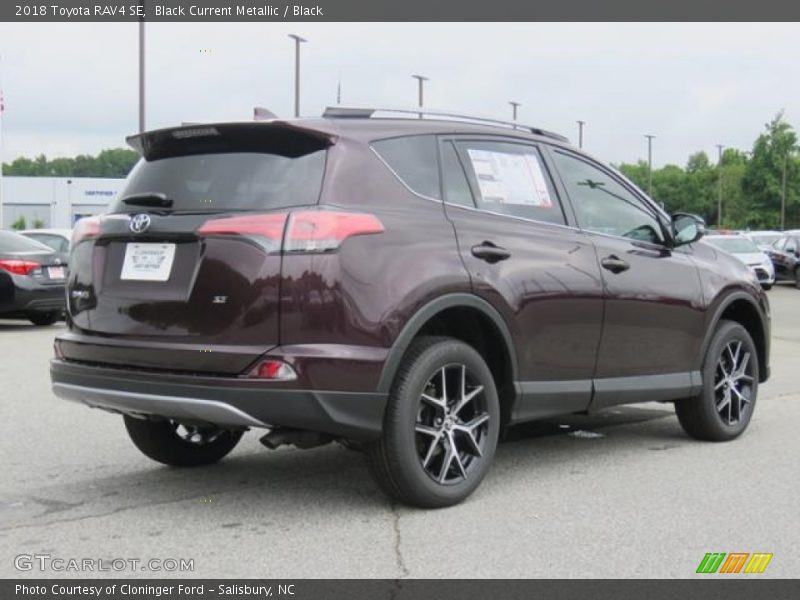 Black Current Metallic / Black 2018 Toyota RAV4 SE
