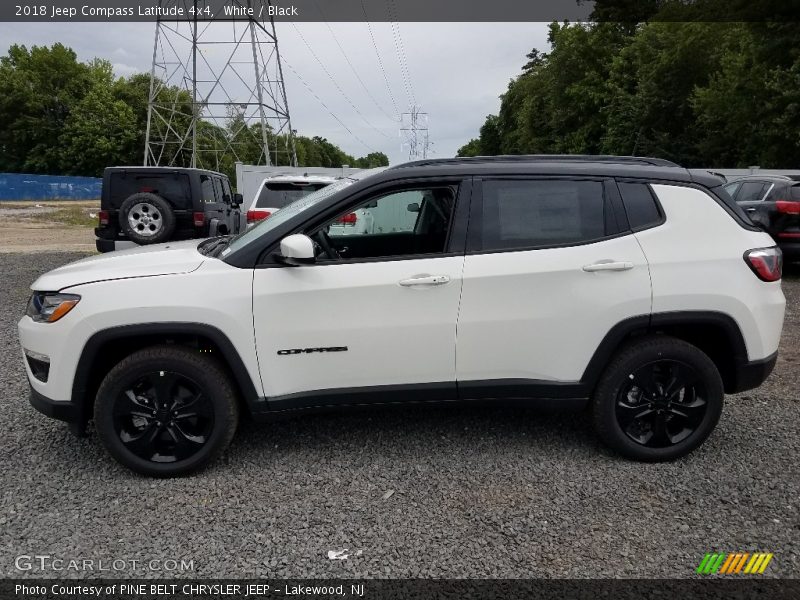 White / Black 2018 Jeep Compass Latitude 4x4