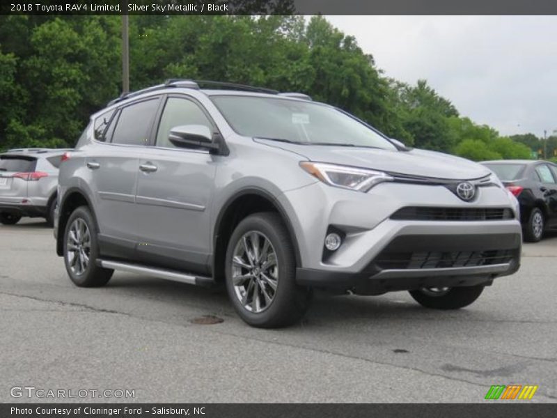 Silver Sky Metallic / Black 2018 Toyota RAV4 Limited