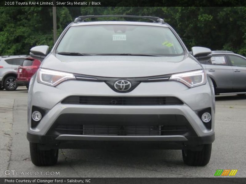 Silver Sky Metallic / Black 2018 Toyota RAV4 Limited