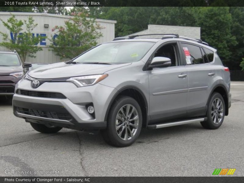 Silver Sky Metallic / Black 2018 Toyota RAV4 Limited