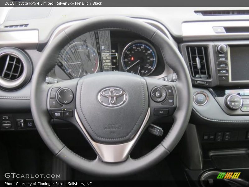 Silver Sky Metallic / Black 2018 Toyota RAV4 Limited