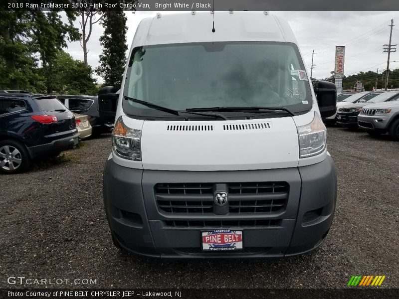 Bright White / Black 2018 Ram ProMaster 3500 High Roof Cargo Van