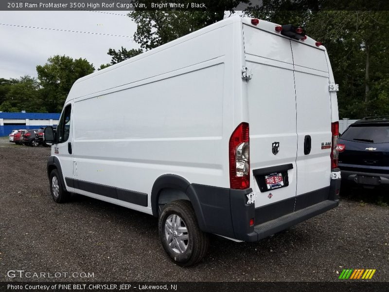 Bright White / Black 2018 Ram ProMaster 3500 High Roof Cargo Van