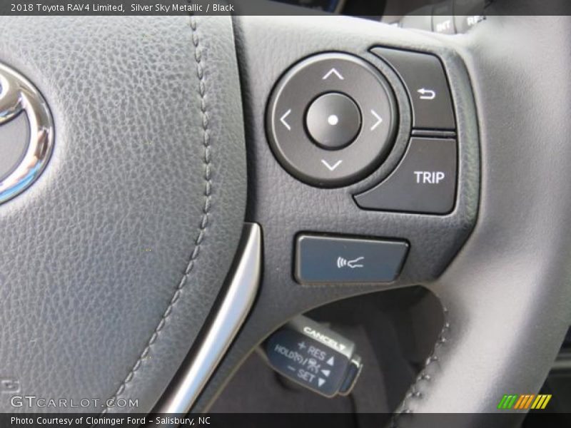 Silver Sky Metallic / Black 2018 Toyota RAV4 Limited