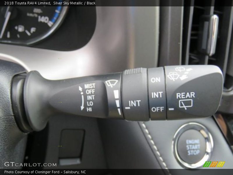 Silver Sky Metallic / Black 2018 Toyota RAV4 Limited