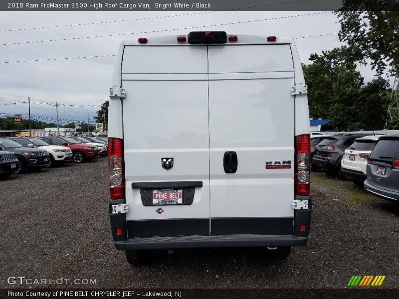 Bright White / Black 2018 Ram ProMaster 3500 High Roof Cargo Van