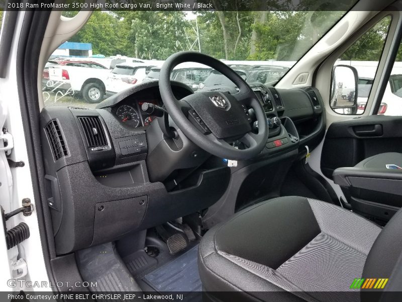 Bright White / Black 2018 Ram ProMaster 3500 High Roof Cargo Van