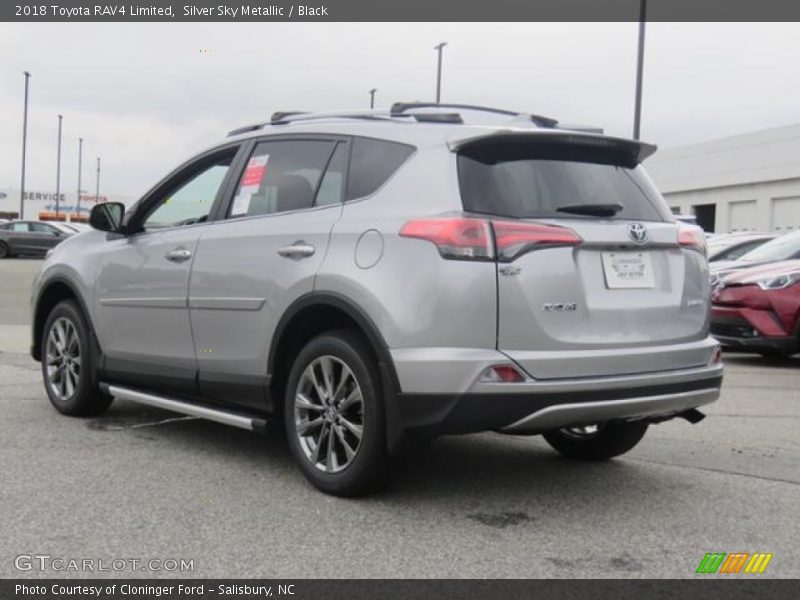 Silver Sky Metallic / Black 2018 Toyota RAV4 Limited