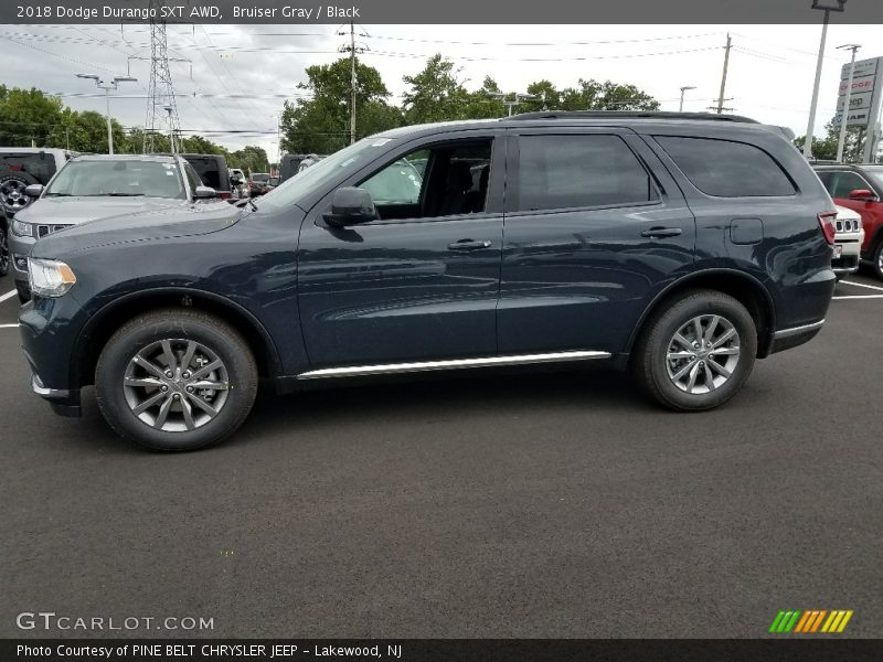 Bruiser Gray / Black 2018 Dodge Durango SXT AWD