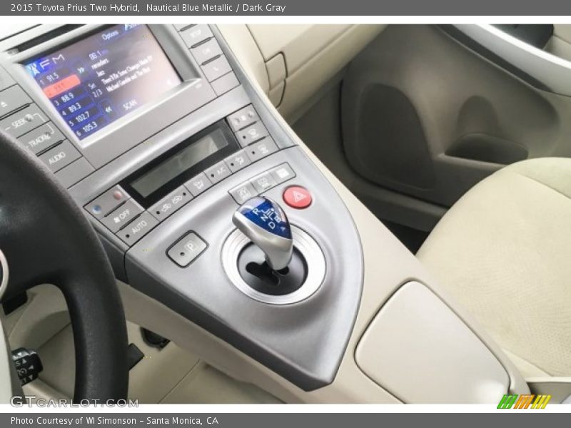 Nautical Blue Metallic / Dark Gray 2015 Toyota Prius Two Hybrid