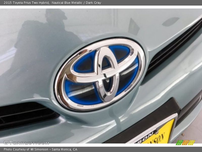 Nautical Blue Metallic / Dark Gray 2015 Toyota Prius Two Hybrid