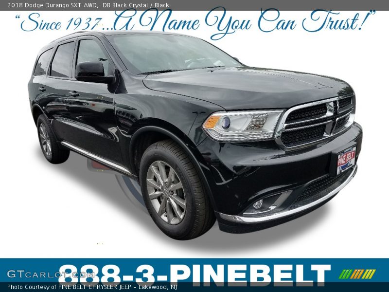 DB Black Crystal / Black 2018 Dodge Durango SXT AWD