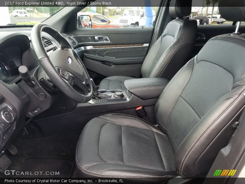 Ingot Silver / Ebony Black 2017 Ford Explorer Limited 4WD