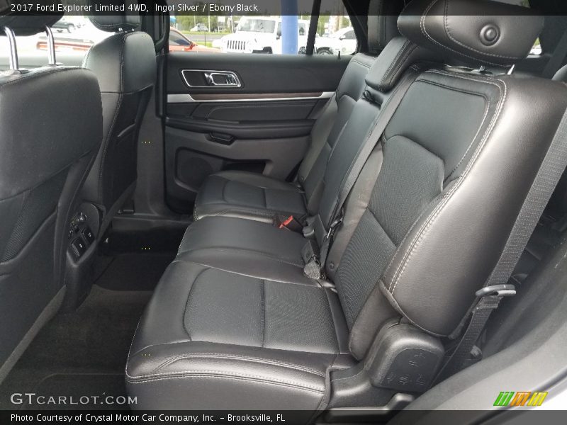 Ingot Silver / Ebony Black 2017 Ford Explorer Limited 4WD