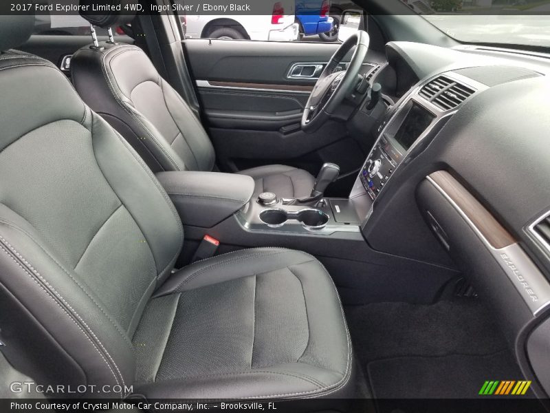 Ingot Silver / Ebony Black 2017 Ford Explorer Limited 4WD