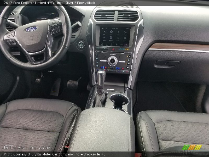 Ingot Silver / Ebony Black 2017 Ford Explorer Limited 4WD
