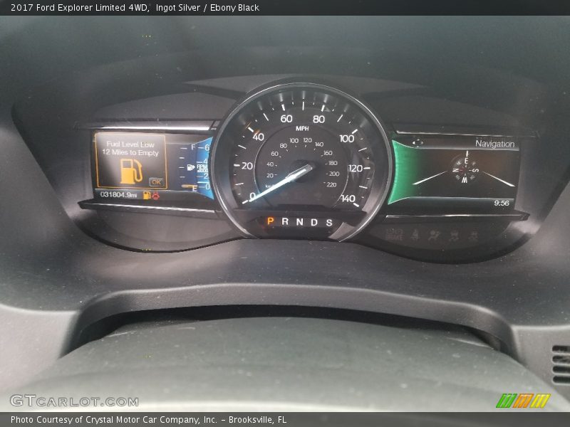Ingot Silver / Ebony Black 2017 Ford Explorer Limited 4WD