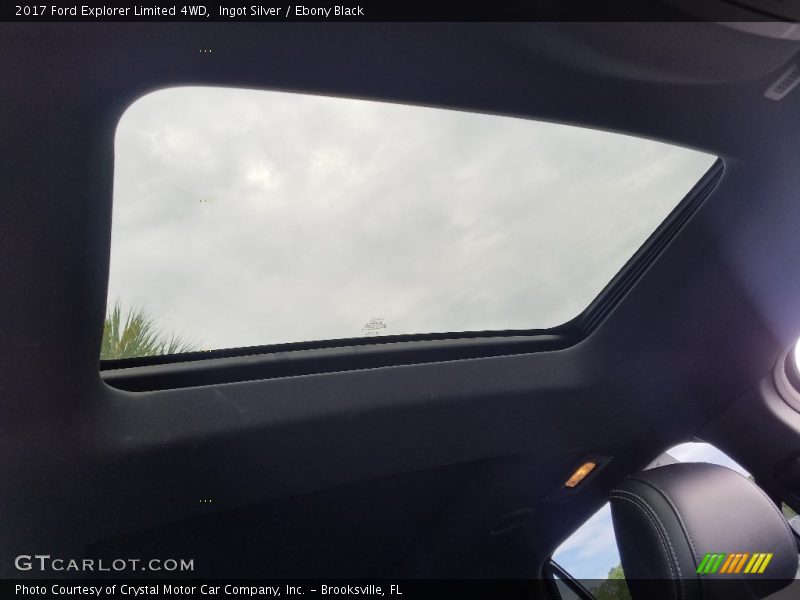 Ingot Silver / Ebony Black 2017 Ford Explorer Limited 4WD
