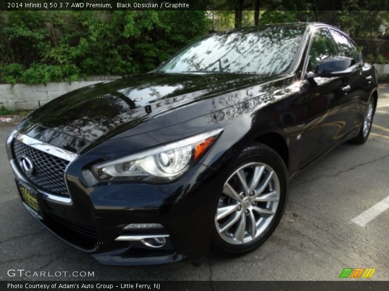 Black Obsidian / Graphite 2014 Infiniti Q 50 3.7 AWD Premium