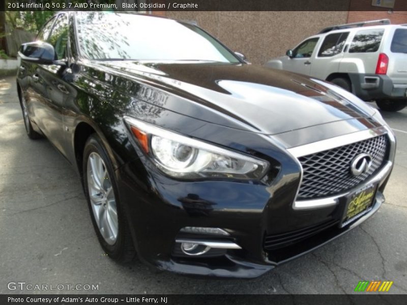 Black Obsidian / Graphite 2014 Infiniti Q 50 3.7 AWD Premium