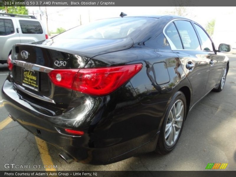 Black Obsidian / Graphite 2014 Infiniti Q 50 3.7 AWD Premium