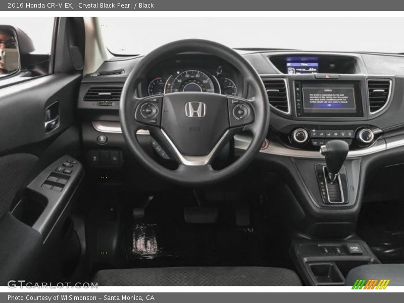 Crystal Black Pearl / Black 2016 Honda CR-V EX