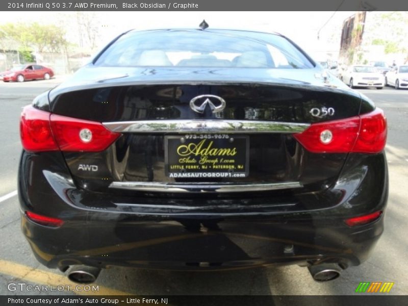Black Obsidian / Graphite 2014 Infiniti Q 50 3.7 AWD Premium