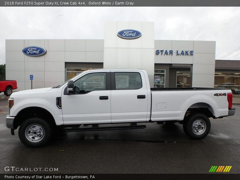 Oxford White / Earth Gray 2018 Ford F250 Super Duty XL Crew Cab 4x4