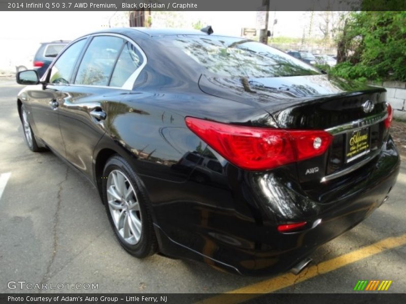 Black Obsidian / Graphite 2014 Infiniti Q 50 3.7 AWD Premium