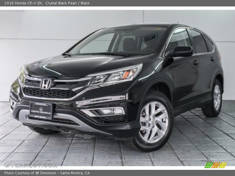 Crystal Black Pearl / Black 2016 Honda CR-V EX