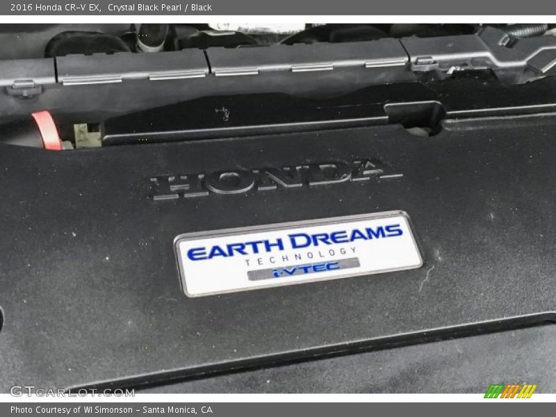 Crystal Black Pearl / Black 2016 Honda CR-V EX