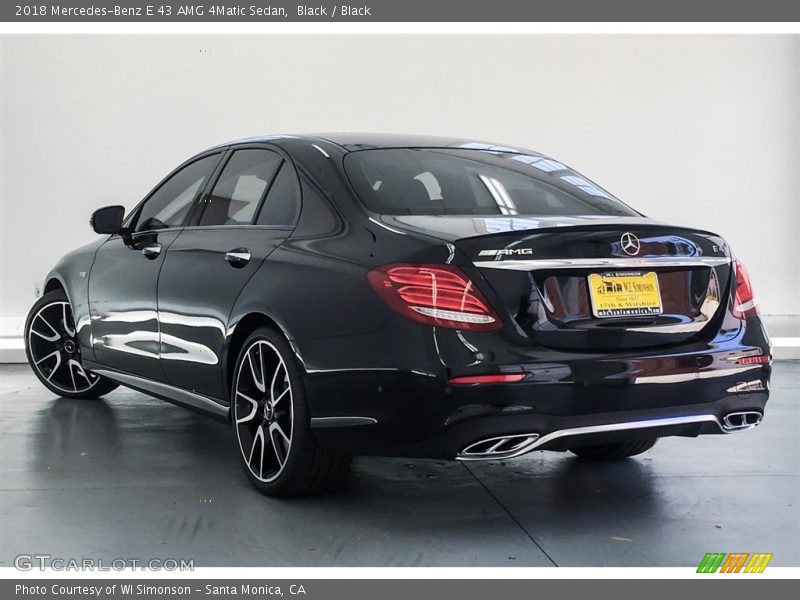 Black / Black 2018 Mercedes-Benz E 43 AMG 4Matic Sedan