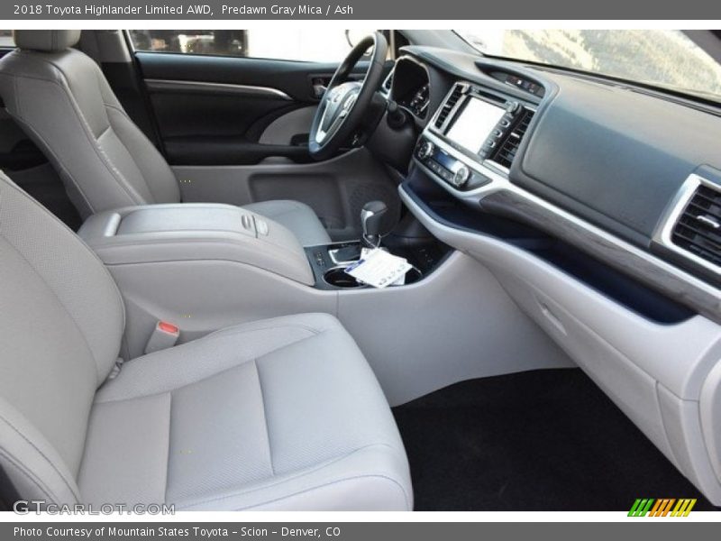 Predawn Gray Mica / Ash 2018 Toyota Highlander Limited AWD
