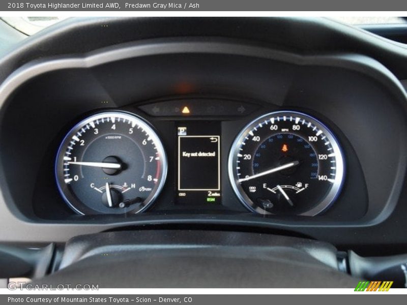 Predawn Gray Mica / Ash 2018 Toyota Highlander Limited AWD