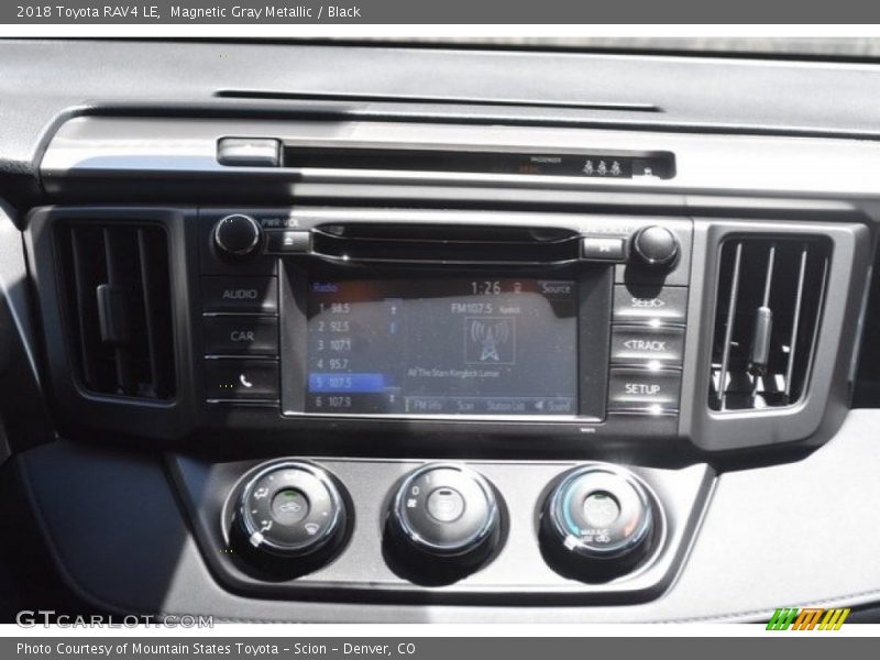 Magnetic Gray Metallic / Black 2018 Toyota RAV4 LE