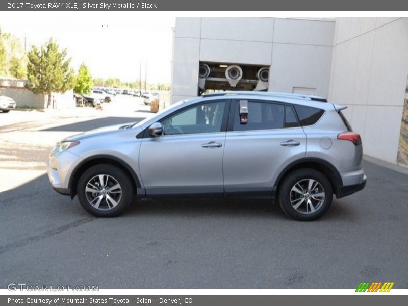 Silver Sky Metallic / Black 2017 Toyota RAV4 XLE