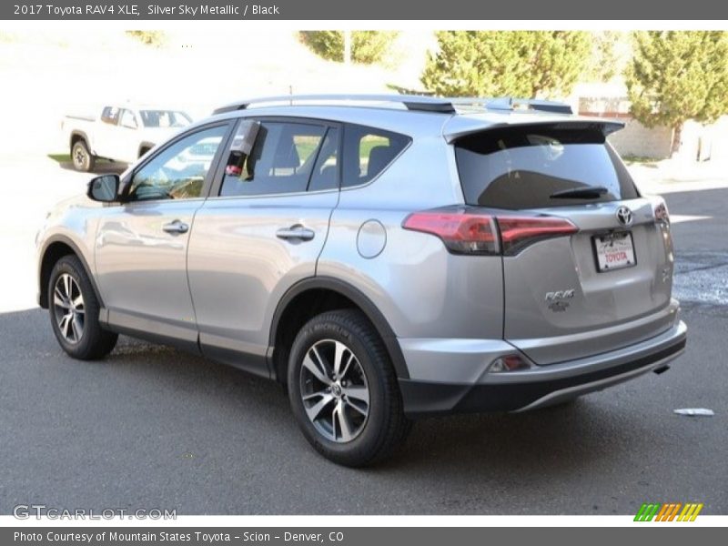 Silver Sky Metallic / Black 2017 Toyota RAV4 XLE