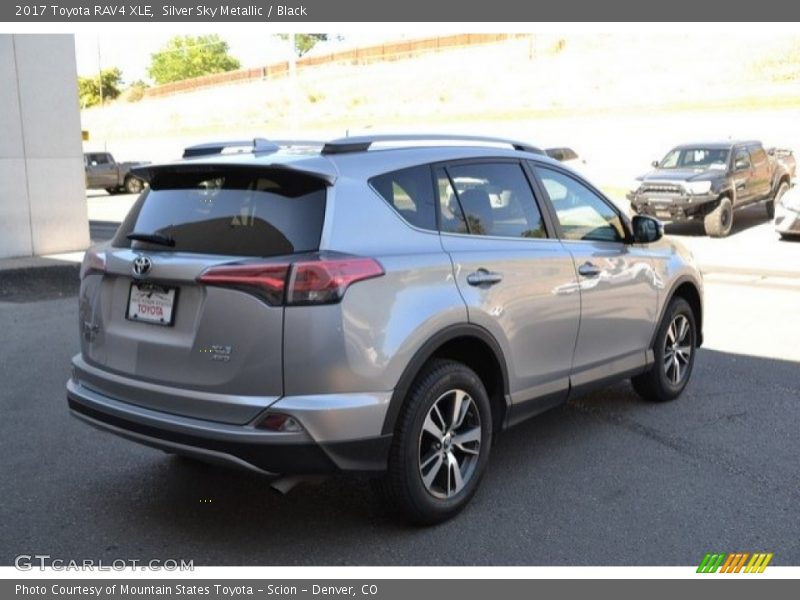 Silver Sky Metallic / Black 2017 Toyota RAV4 XLE