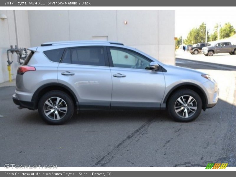 Silver Sky Metallic / Black 2017 Toyota RAV4 XLE