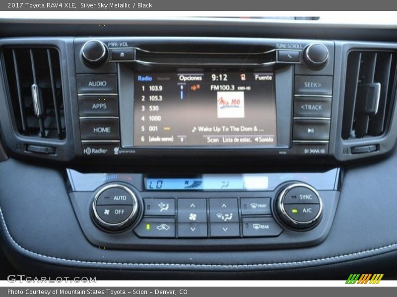 Silver Sky Metallic / Black 2017 Toyota RAV4 XLE