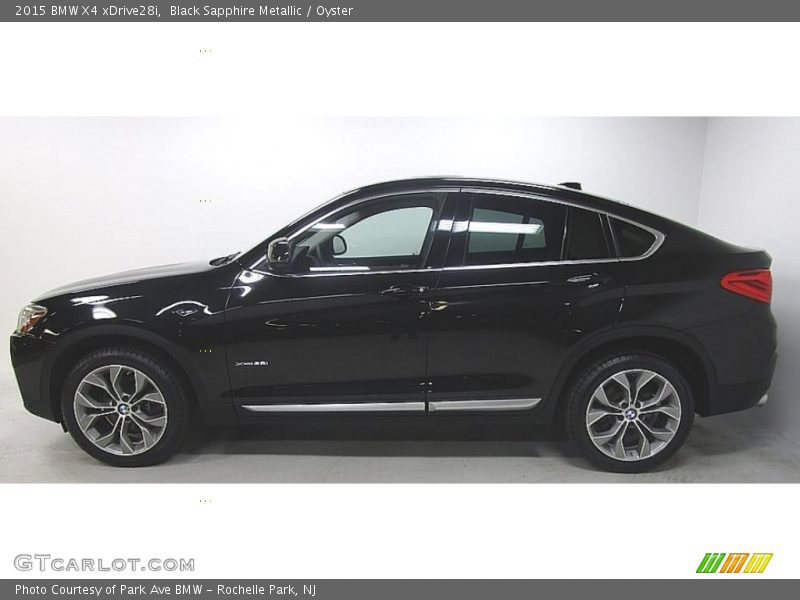 Black Sapphire Metallic / Oyster 2015 BMW X4 xDrive28i