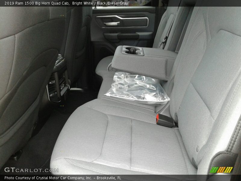 Bright White / Black/Diesel Gray 2019 Ram 1500 Big Horn Quad Cab