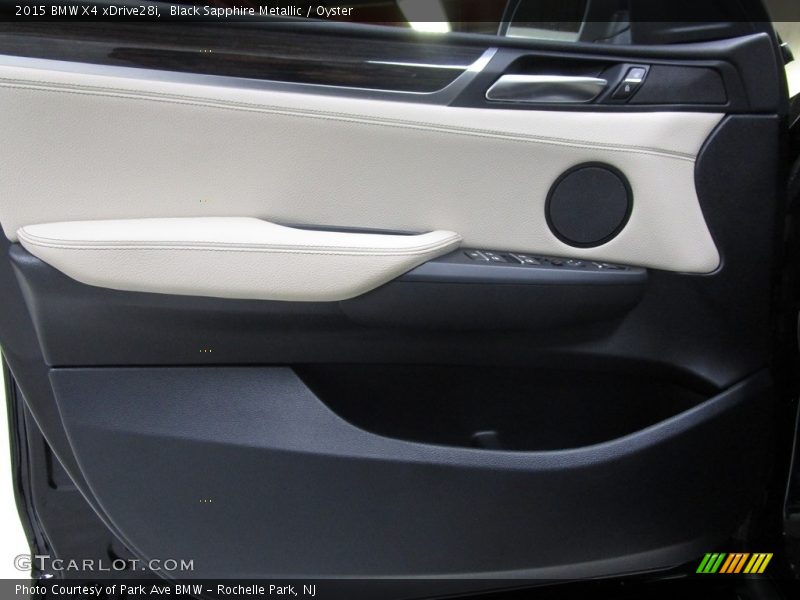 Black Sapphire Metallic / Oyster 2015 BMW X4 xDrive28i