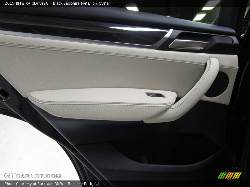 Black Sapphire Metallic / Oyster 2015 BMW X4 xDrive28i