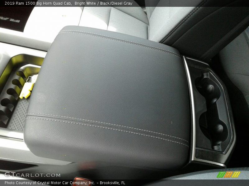 Bright White / Black/Diesel Gray 2019 Ram 1500 Big Horn Quad Cab